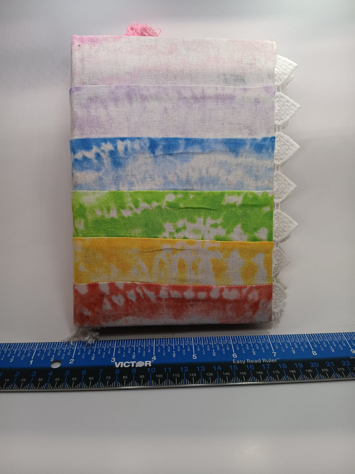 Rainbow Explosion Junk Journal-Handmade Quilted Journal