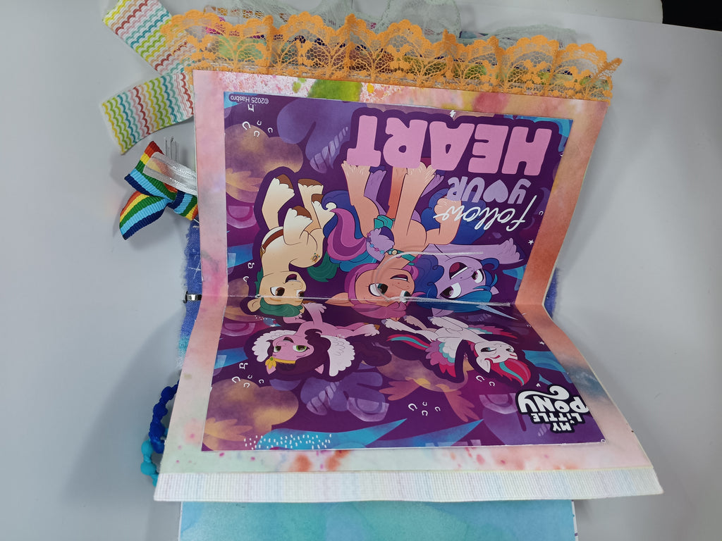Rainbow Pony Handmade Junk Journal-My Little Pony Inspired