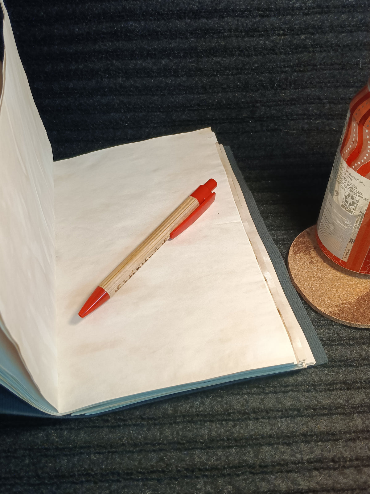 Engraved Journal Gift Set | Matching Journal, Coaster & Bamboo Pen