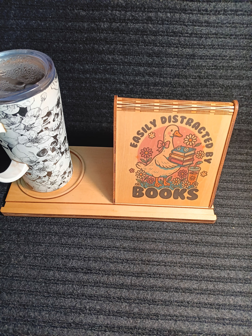 Wooden Book Tent, Book Tent with Coaster