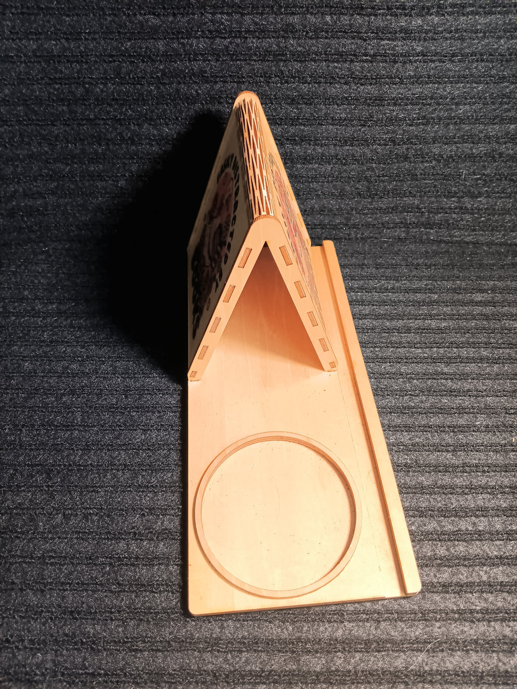 Wooden Book Tent, Book Tent with Coaster