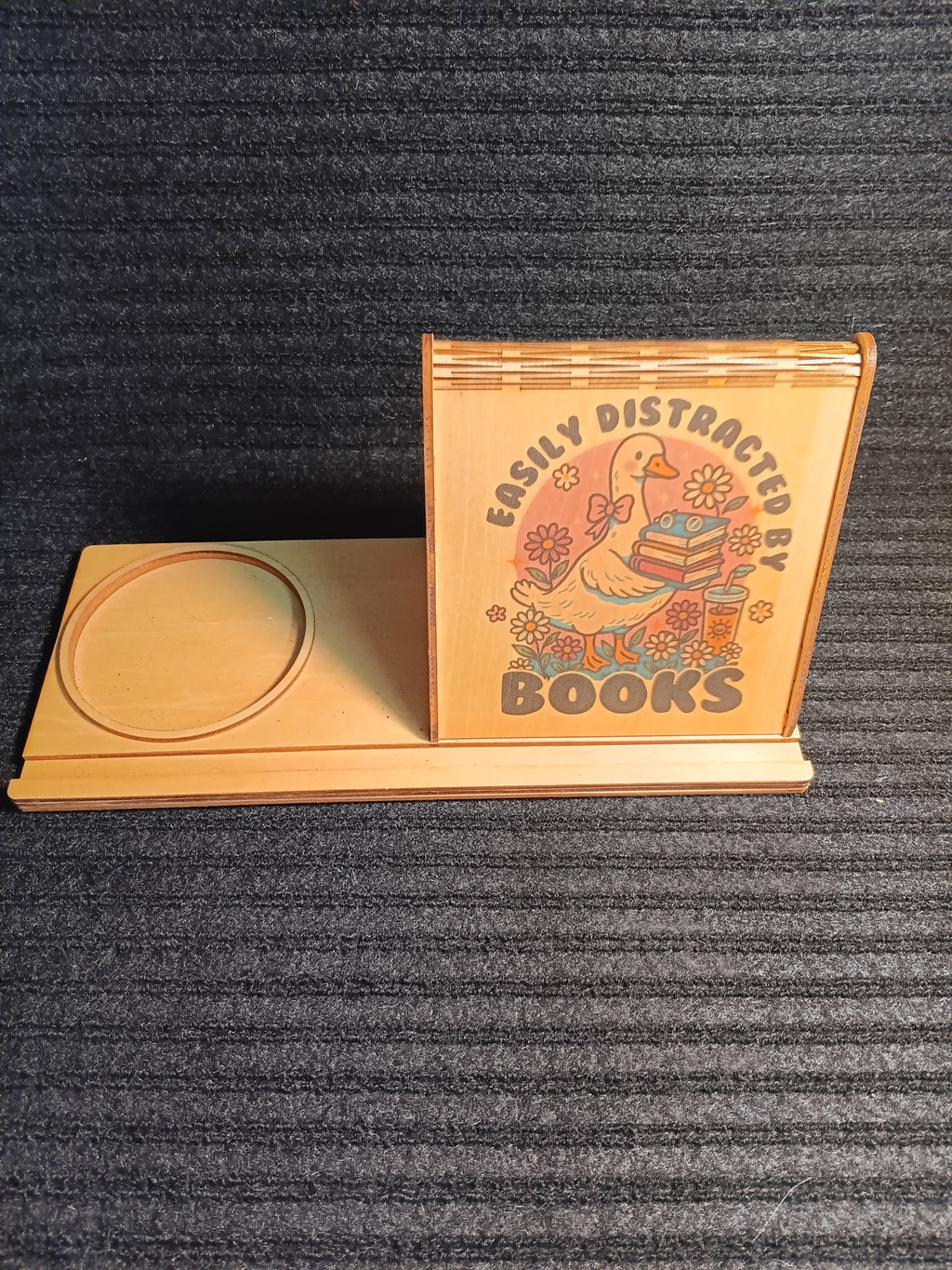 Wooden Book Tent, Book Tent with Coaster