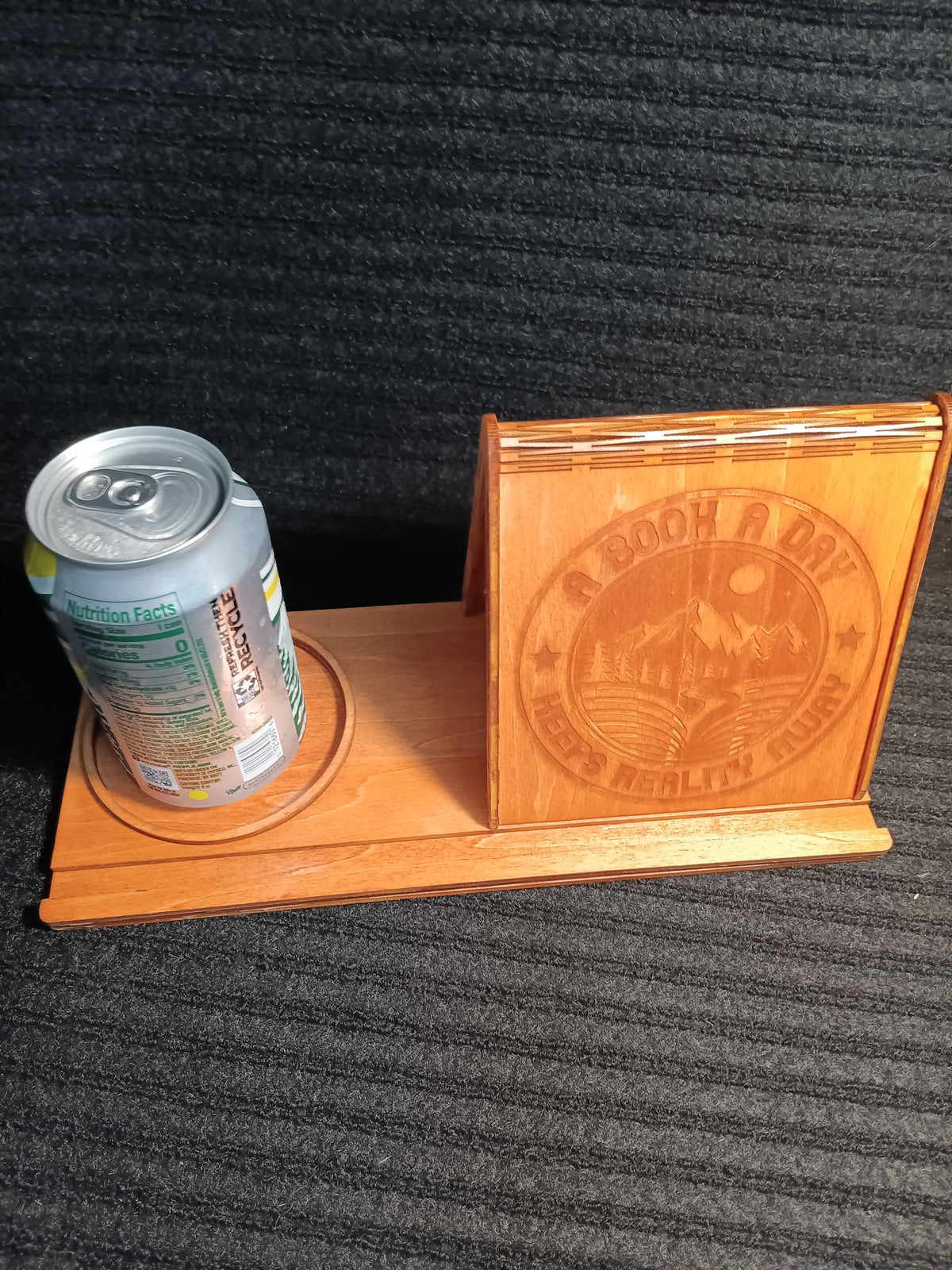 Wooden Book Tent, Book Tent with Coaster
